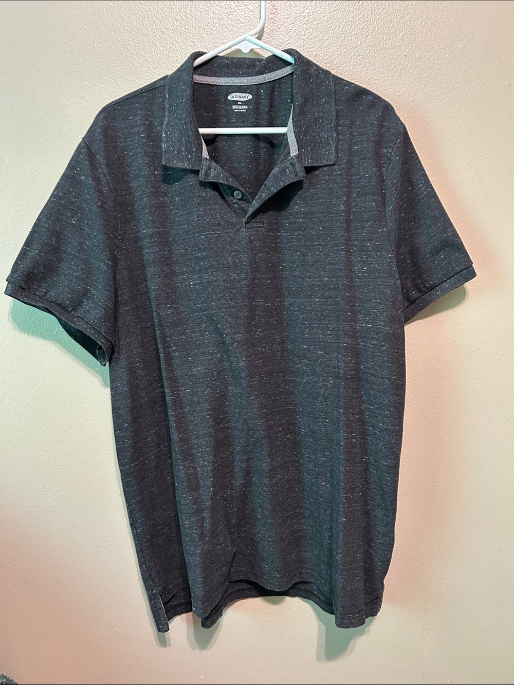 Old Navy Men’s Dark Charcoal Heather Polo